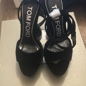 Tom Ford Velvet Disco Platform Sandal 140 MM Size 39